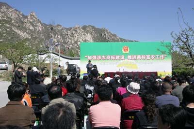 海淀工商分局商标富农现场会 图